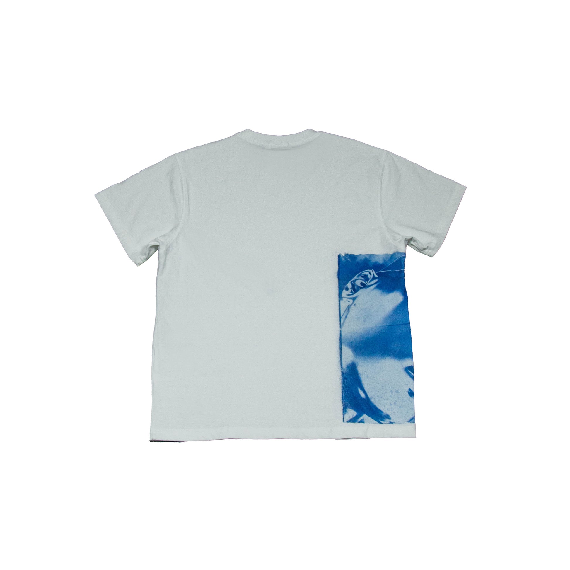prenda unisex de algodón 100% estilo streetwear con diseño de cianotipia azul artesanal

